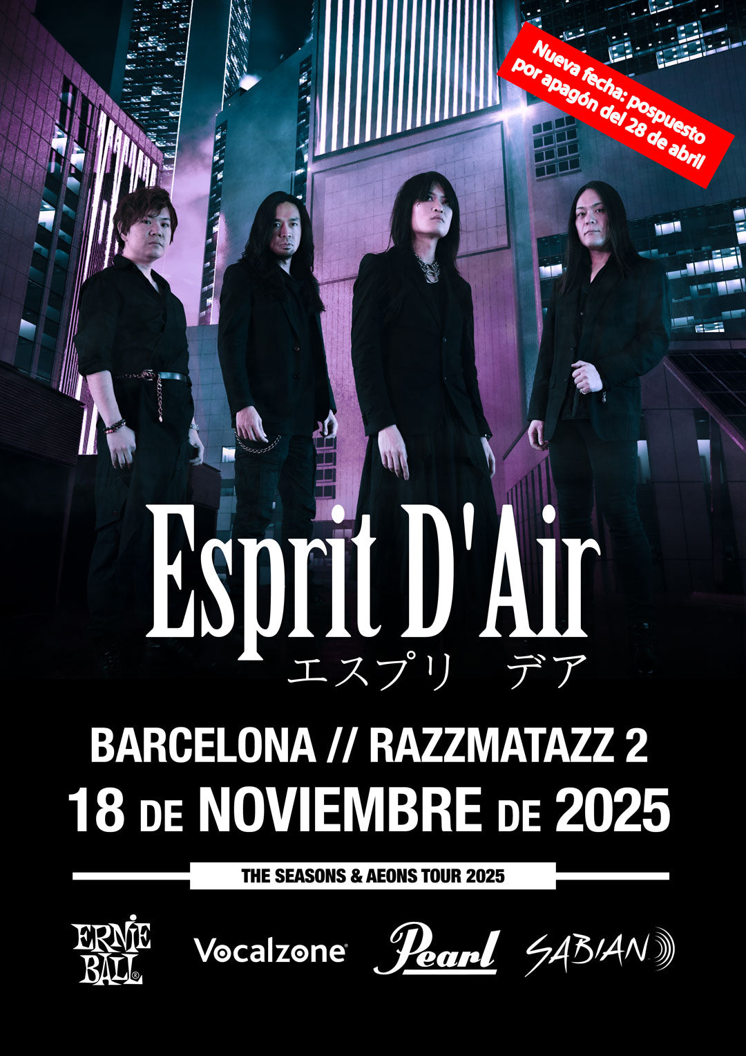 Esprit D'Air en España: Gira 2025
