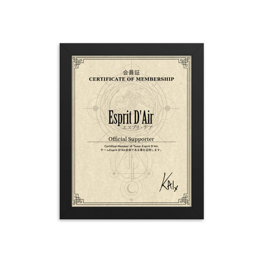 Certificado de Membresía