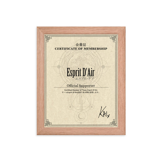 Certificado de Membresía