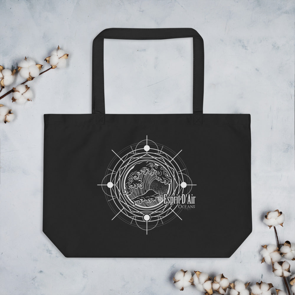 Oceans (Large organic tote bag)