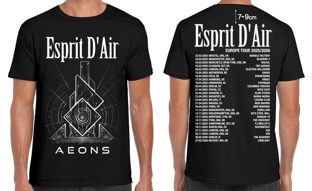 Aeons T-Shirt (2025/2026 Tour Dates)