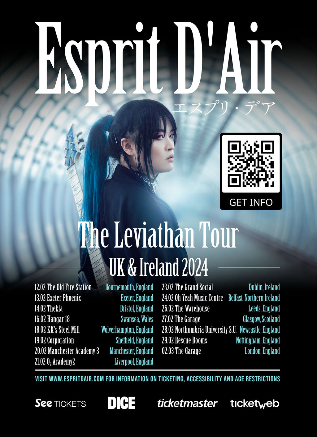 Esprit D'Air: UK & Ireland Tour 2024 Concert Tickets