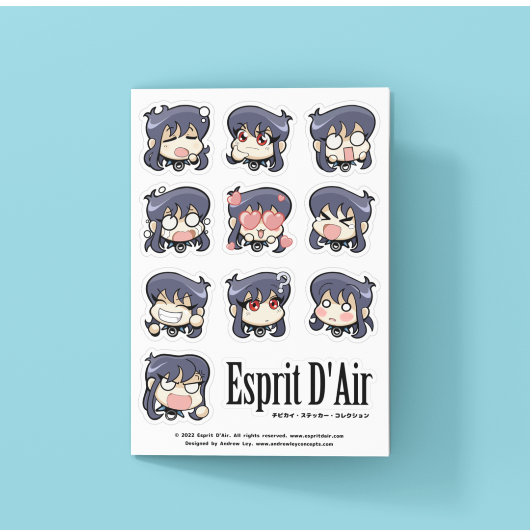 Chibi Kai Sticker Collection (A5 Sheet)