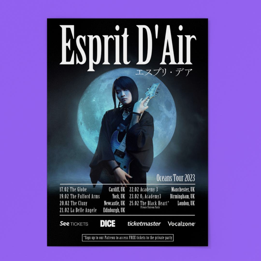 Esprit D'Air: UK Tour 2023 Poster (Signed)